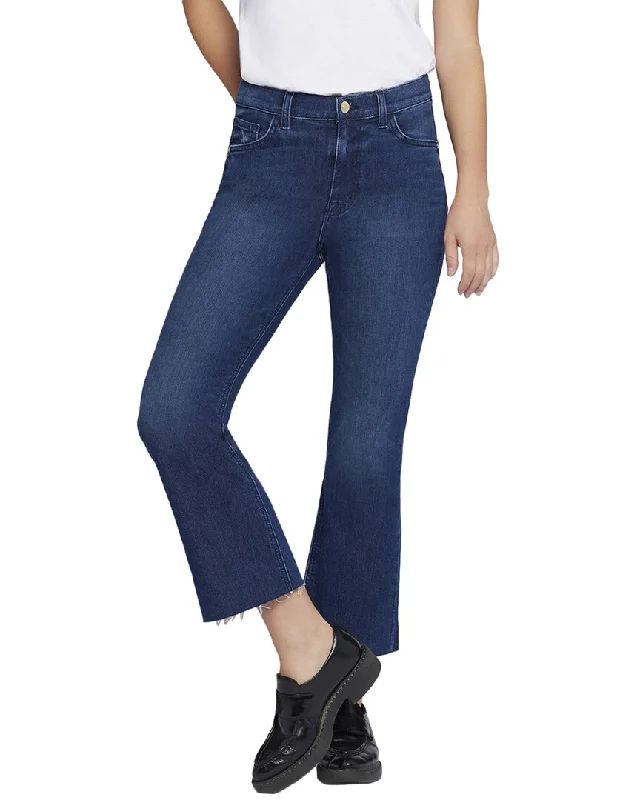 drape vivid pants -Current/Elliott The Boulevard Zenith Wash Crop Bootcut Jean