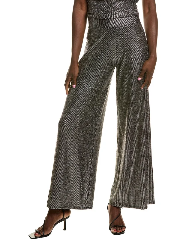 wave flare pants -Joan Vass Wide Leg Pant