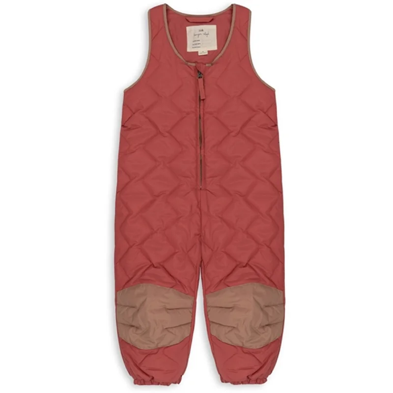 kiwi flare pants -Konges Sløjd Mineral Red Pace Overalls