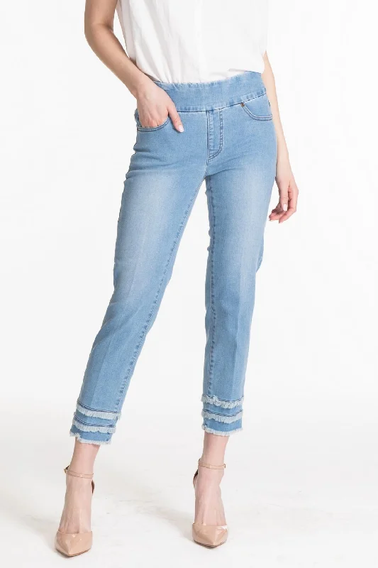 pocket vivid pants -Leave Me Jean In Mid Indigo