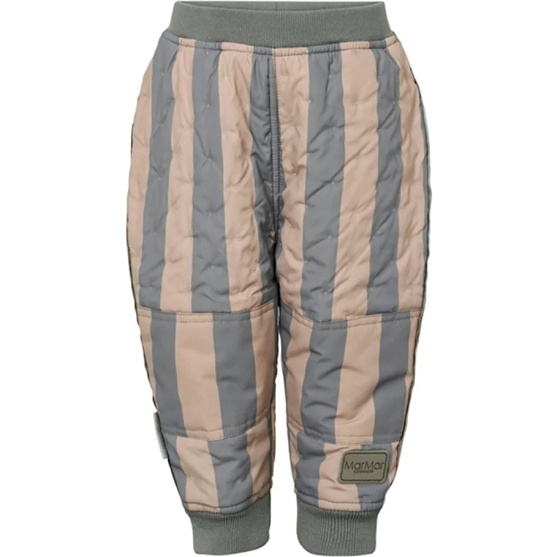 mauve trim pants -MarMar Alpaca Stripe Odin Thermo Pants