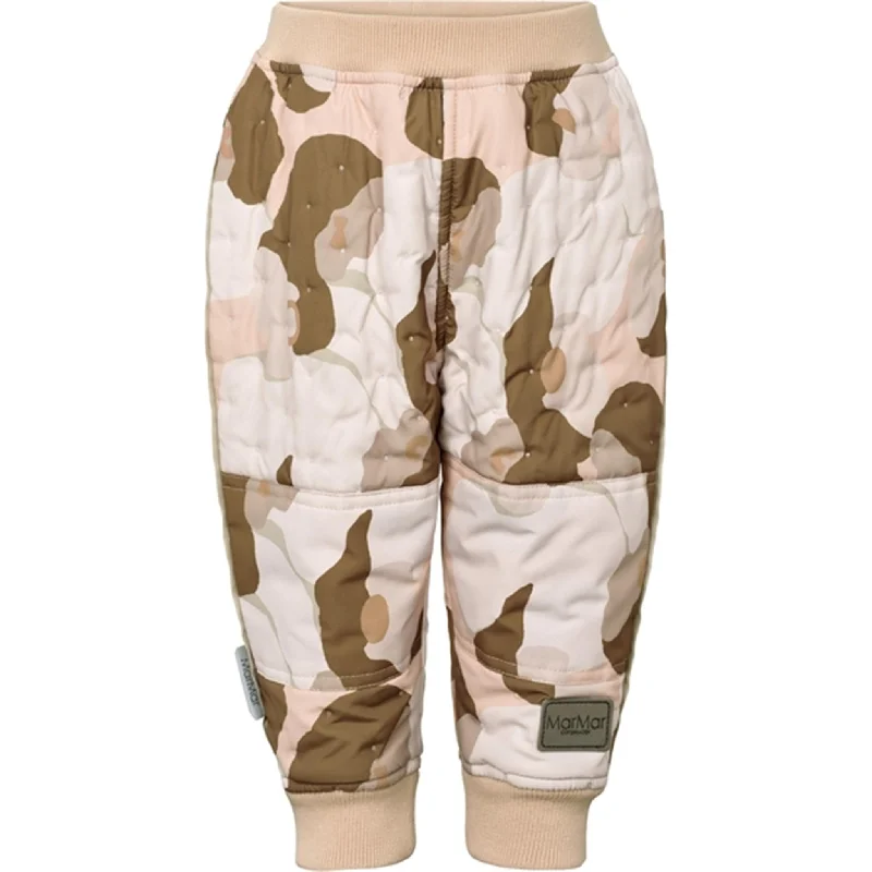 check grid pants -MarMar Beige Rose Girls Odin Thermo Pants