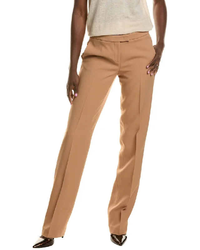 tight flare pants -Michael Kors Collection Double Crepe Sable Tuxedo Pant