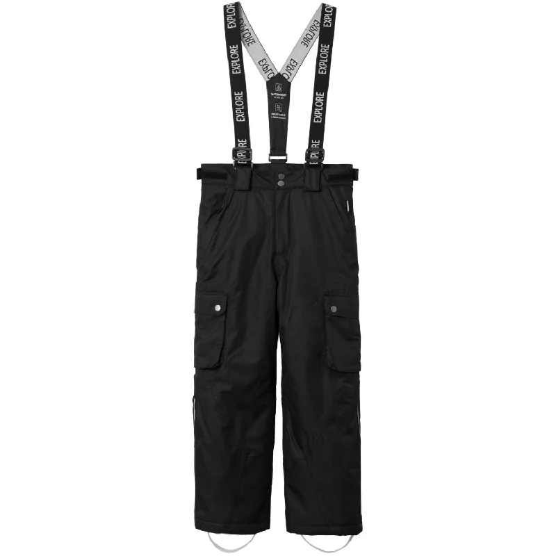 bold trim pants -Name It Black Slope10 Ski Pants Fo