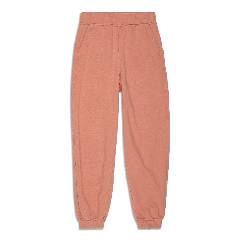 mauve glow pants -Relaxed High-Rise Jogger - Resale