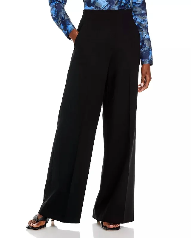 kiwi flare pants -Thames Wide Leg Pants In Black