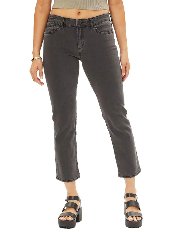 infant fit pants -The Lara Womens Mid-Rise Ankle Cigarette Jeans