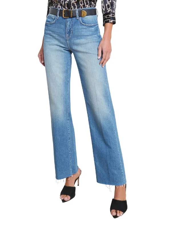 vivid dash pants -Tiana High Rise Wide Leg Jean In Cowan