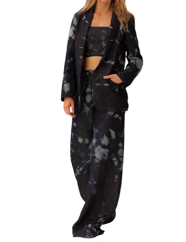 plus edge pants -Wave Wide Leg Pants In Demon Tie-Dye