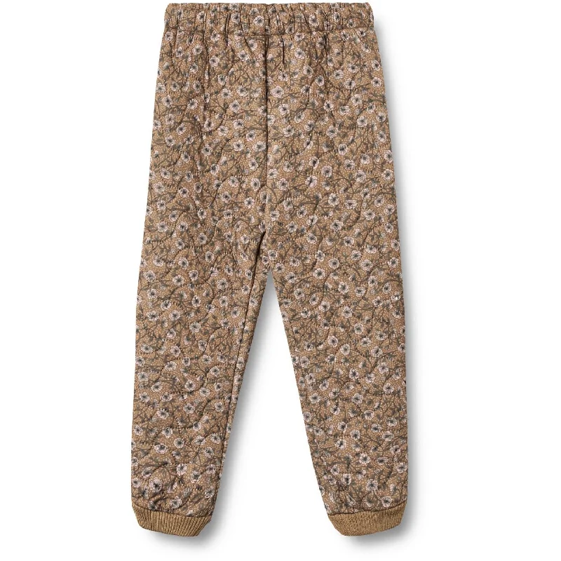 waffle tough pants -Wheat Caramel Anemones Thermo Pants Alex