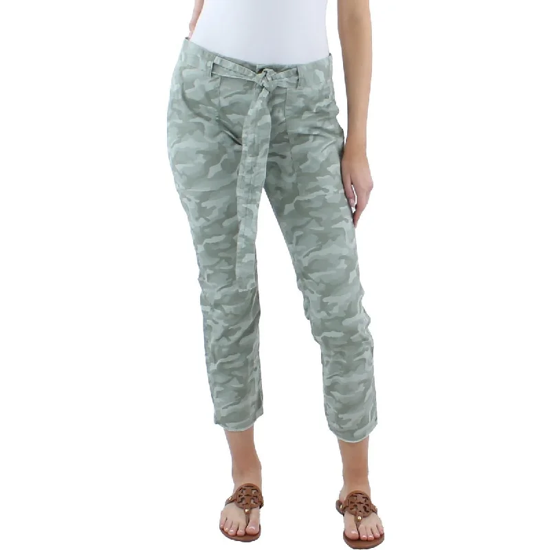 club trim pants -Womens Camo Utility Cropped Pants