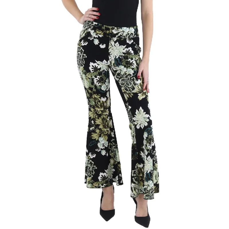 slate burst pants -Womens Mid Rise Special Occasion Flared Pants