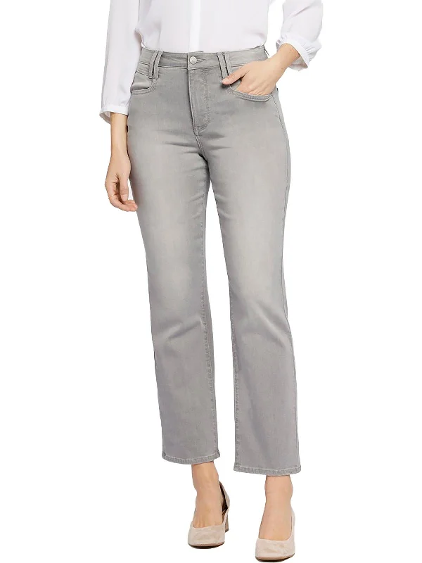 royal rest pants -Womens Relaxed Ankle Straight Leg Jeans