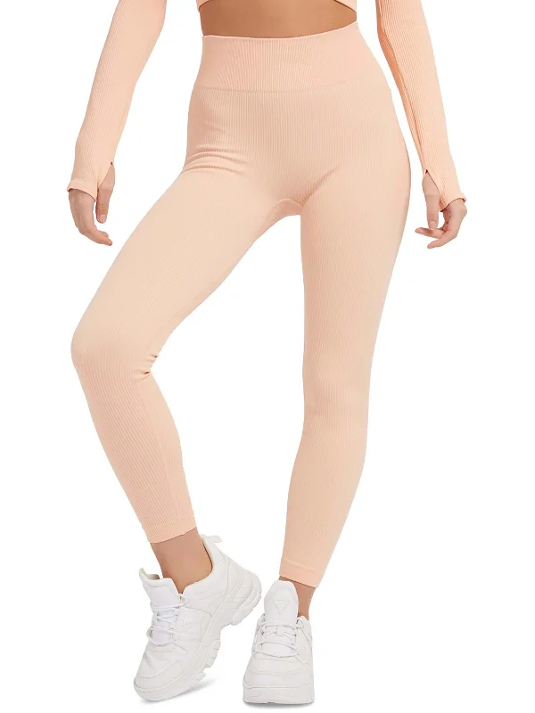 vivid glow pants -Womens Seamless Ribbed Leggings